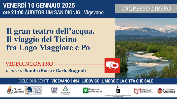 Vigevano, il grande viaggio del Ticino dal lago Maggiore al Po