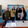 Nella foto da sinistra, i docenti Baldacchino e Sacchetti, Francesco Sturla e la Dottoressa Monica Necchi.