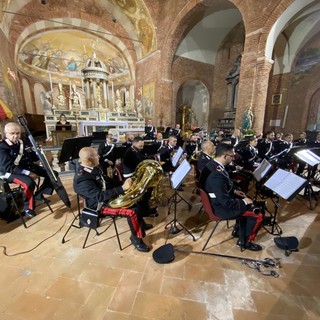 Lomello: la fanfara del 3° reggimento carabinieri di Milano in concerto alla chiesa di Santa Maria Maggiore