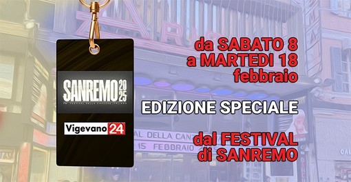 Da sabato 8 a martedì 18 febbraio, Vigevano24 direttamente dal Festival di Sanremo