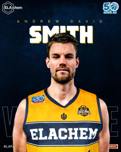 Basket serie A2, Andrew Smith è un nuovo giocatore della Elachem Vigevano 1955