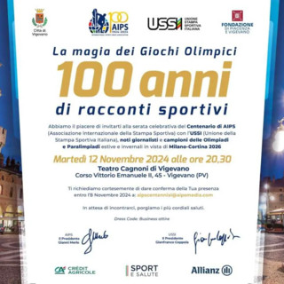 Basket, Vigevano 1955 premiata nella serata &quot;La magia dei Giochi olimpici-Cento anni di racconti sportivi&quot;