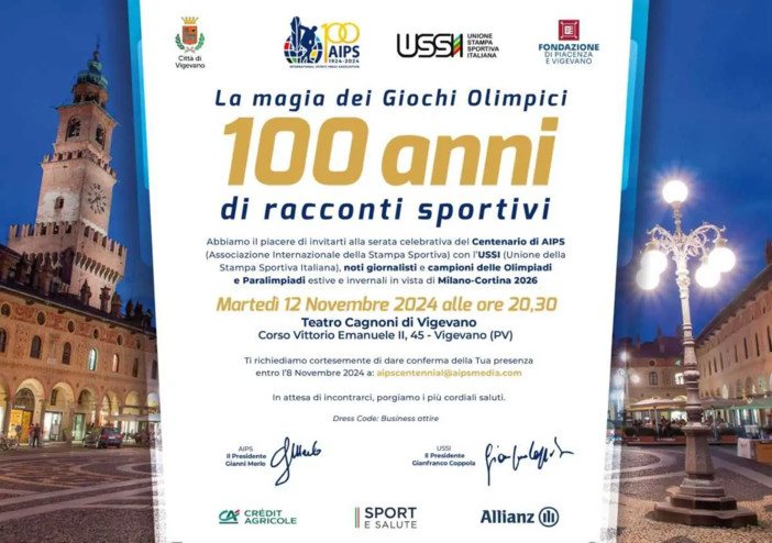 Basket, Vigevano 1955 premiata nella serata &quot;La magia dei Giochi olimpici-Cento anni di racconti sportivi&quot;