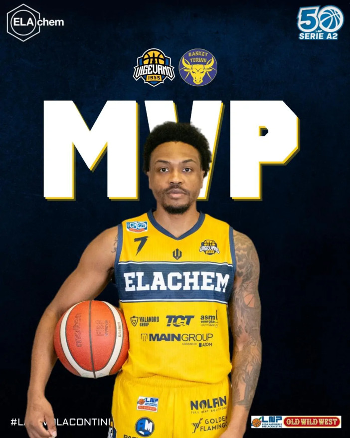 Basket serie A2, Mack &quot;MVP Ducale&quot; della 19a giornata davanti a Galassi e Rossi