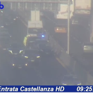 Le immagini dell'incidente viste dalle webcam di Autostrade per l'Italia