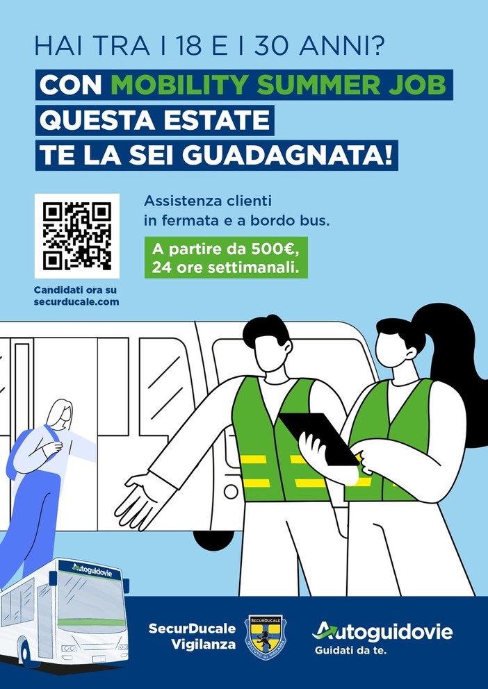 Autoguidovie crede nei giovani under 30 e lancia il programma “Mobility Summer Job” per offrire lavoro in estate come assistente ai clienti in Lombardia