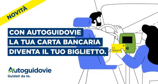 Pavia: pagamento contactless, senza costi aggiuntivi e in totale sicurezza, per acquistare biglietti a bordo dei bus con Autoguidovie