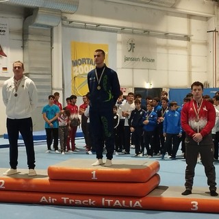 Ginnastica: Davide Saini (Costanza Massucchi Mortara) conquista il secondo posto nel corpo libero