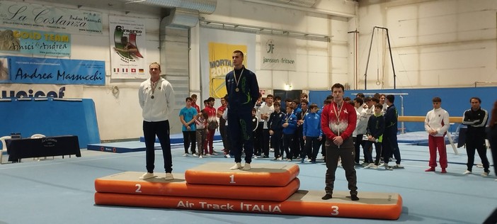 Ginnastica: Davide Saini (Costanza Massucchi Mortara) conquista il secondo posto nel corpo libero