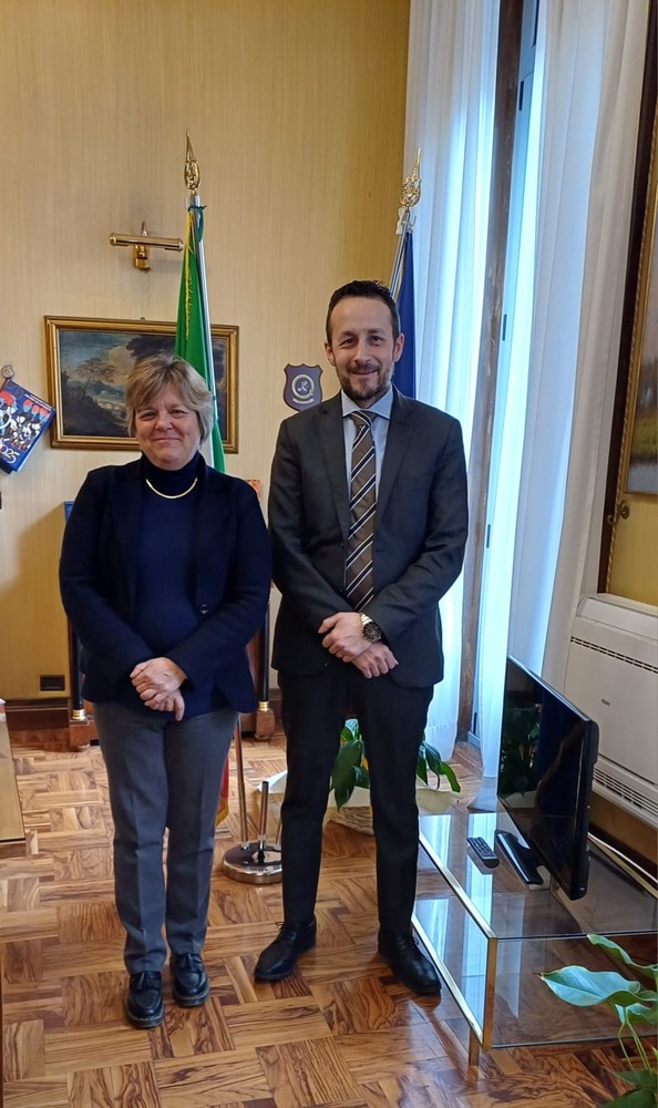 Pavia, Il prefetto Francesca De Carlini incontra il nuovo direttore provinciale dell’Agenzia delle Entrate di Pavia Rocco Romanella