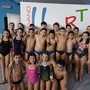 Nelle foto: Miriam Cavarsaschi e il gruppo degli Esordienti dell’H2SPORT