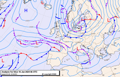 Previsioni meteo per lunedì 15, martedì 16, mercoledì 17 (gennaio)