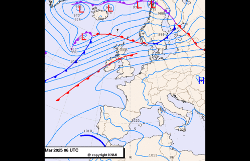 Previsioni meteo per mercoledì 5, giovedì 6, venerdì 7 (marzo)