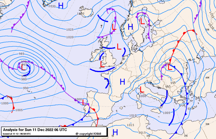 Previsioni meteo per domenica 11, martedì 12, mercoledì 13 (dicembre)