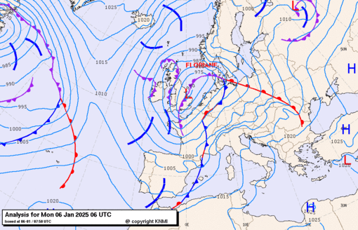 Previsioni meteo per lunedì 6, martedì 7, martedì 8 (gennaio)