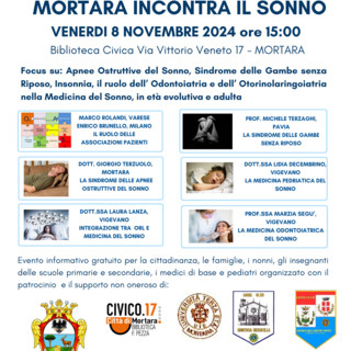 Medicina e informazione: Mortara incontra il sonno