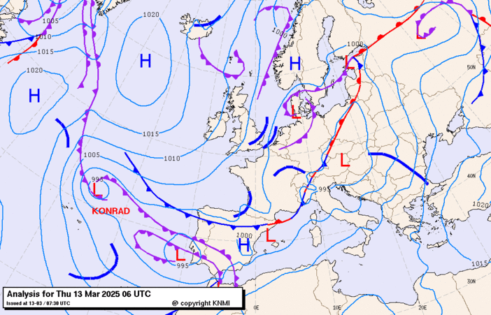 Previsioni meteo per giovedì 13, venerdì 14, sabato 15 (marzo)