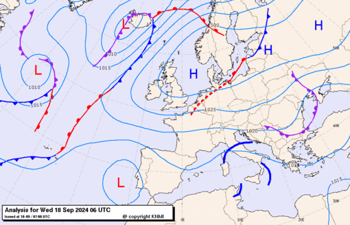 Previsioni meteo per mercoledì 18, giovedì 19, venerdì 20 (settembre)