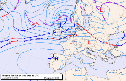 Previsioni meteo per domenica 24, lunedì 25, martedì 26 (dicembre)