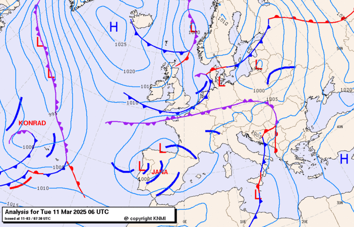 Previsioni meteo per martedì 11, mercoledì 12, giovedì 13 (marzo)