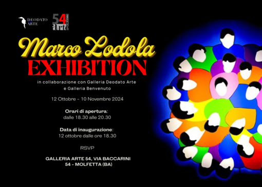 L’arte pop di Marco Lodola illumina la Galleria Arte54 di Molfetta