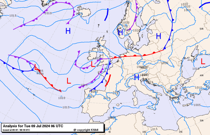 Previsioni meteo per martedì 9, mercoledì 10, giovedì 11 (luglio)