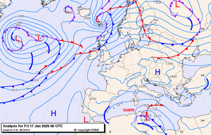 Previsioni meteo per venerdì 17, sabato 18, domenica 19 (gennaio)