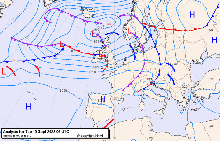 Previsioni meteo per martedì 19, mercoledì 20, giovedì 21 (settembre)