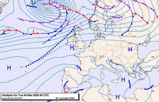 Previsioni meteo per martedì 4, mercoledì 5, giovedì 6 (marzo)