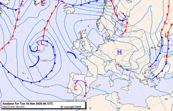 Previsioni meteo per martedì 18, mercoledì 19, giovedì 20 (marzo)