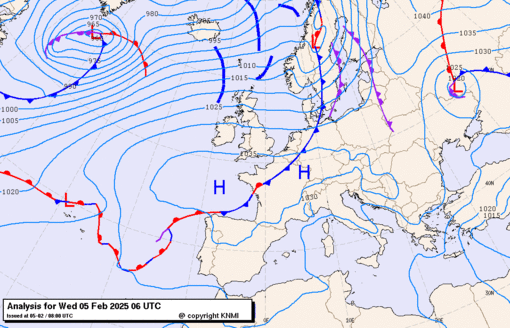 Previsioni meteo per mercoledì 5, giovedì 6, venerdì 7 (febbraio)