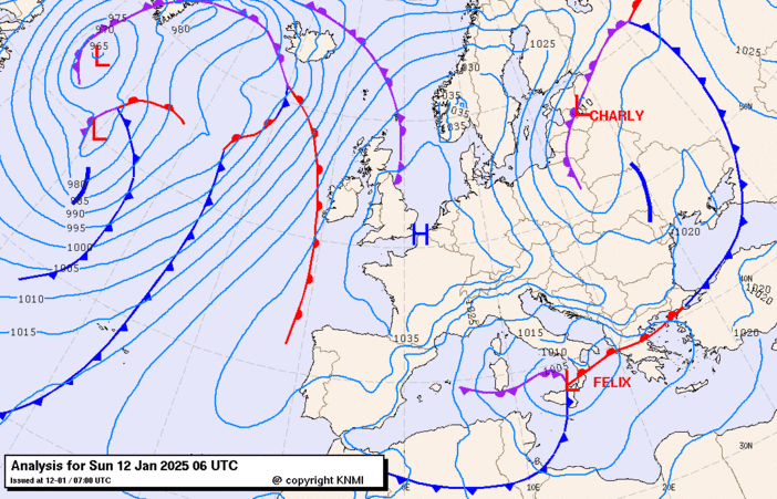 Previsioni meteo per domenica 12, lunedì 13, martedì 14 (gennaio)