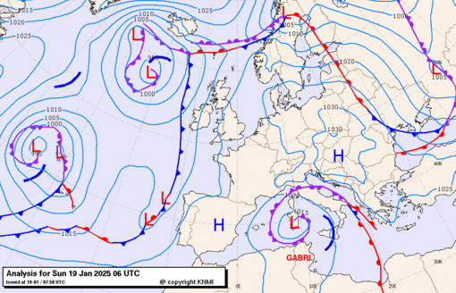 Previsioni meteo per domenica 19, lunedì 20, martedì 21 (gennaio)