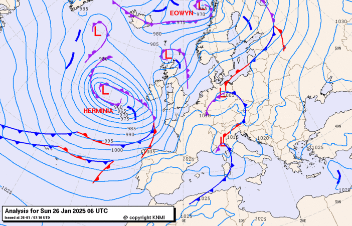 Previsioni meteo per domenica 26, lunedì 27, martedì 28 (gennaio)