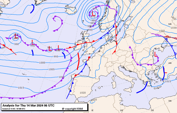 Previsioni meteo per giovedì 14, venerdì 15, sabato 16 (marzo)