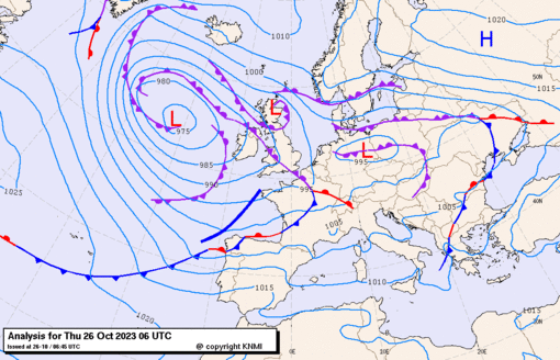 Previsioni meteo per giovedì 26, venerdì 27, sabato 28 (ottobre)