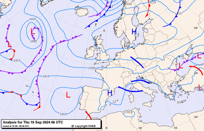 Previsioni meteo per giovedì 19, venerdì 20, sabato 21 (settembre)