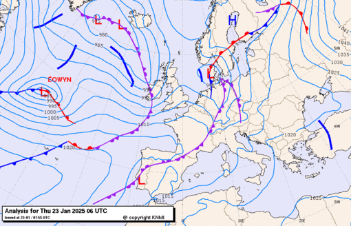 Previsioni meteo per giovedì 23, venerdì 24, sabato 25 (gennaio)