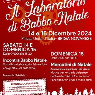 Mercatini e laboratorio di Babbo Natale, domenica 15 Dicembre a Briga Novarese