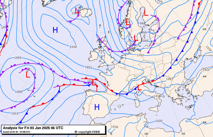 Previsioni meteo per venerdì 3, sabato 4, domenica 5 (gennaio 2025)