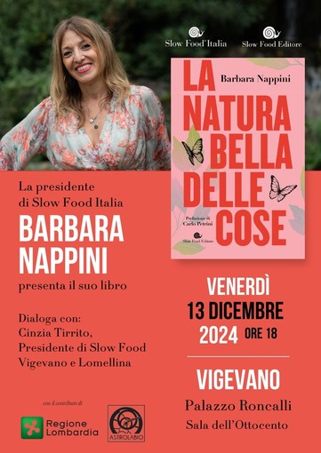 A Vigevano la presentazione del nuovo libro di Barbara Nappini: La natura bella delle cose