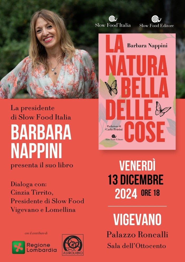 A Vigevano la presentazione del nuovo libro di Barbara Nappini: La natura bella delle cose