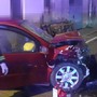 Una delle due auto coinvolte nell'incidente sulla SP 211