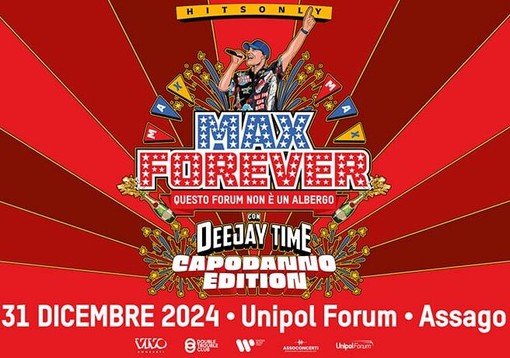 Max Pezzali, concerto di Capodanno al Forum di Assago