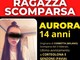 Aurora, 14 anni, scomparsa dal 3 febbraio. E’ originaria di Corbetta