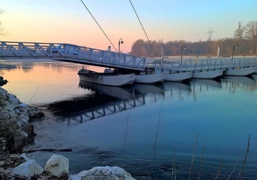 Maltempo, chiuso fino a domani ponte di Bereguardo