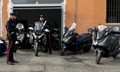 Santa Cristina e Bissone: sorpresi dai carabinieri con 7 scooter rubati, denunciati tre uomini