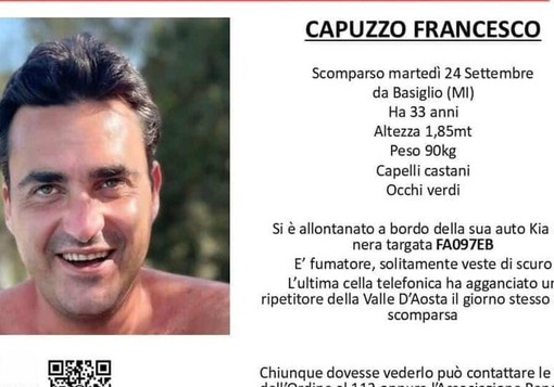 Uomo scomparso da Basiglio, auto ritrovata in Valle d’Aosta