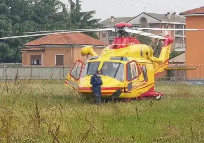 Albairate: incidente per una donna in bicicletta, elitrasportata al San Matteo di Pavia