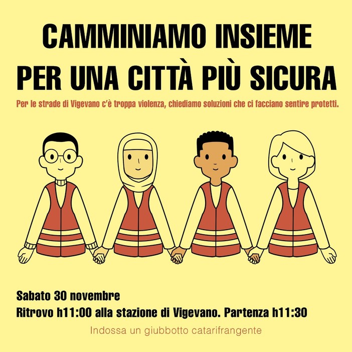 Vigevano, sabato 30 novembre un corteo per chiedere più sicurezza in città